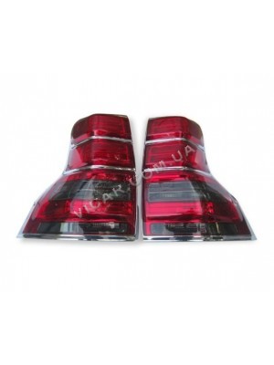 Задние фонари LED темные, хром Prado 150 (2009...)